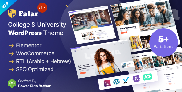 Falar - College University Elementor WordPress Theme v1.7.0