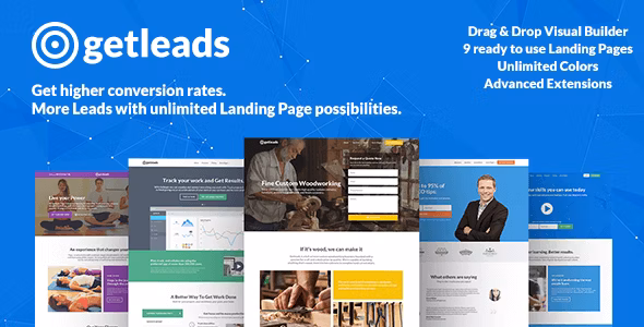 Getleads - High-Performance Landing Page WordPress Theme v2.5